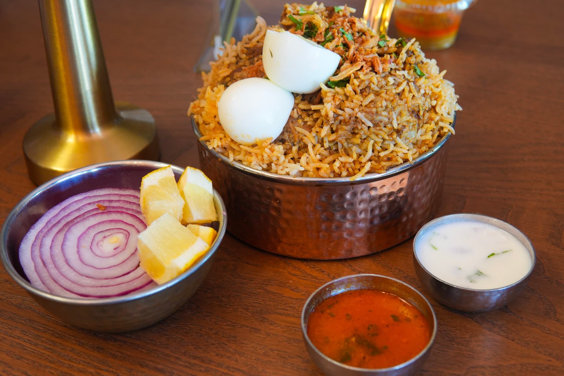 Hyderabadi chicken dum biryani at Dasaraa, South Plainfield NJ
